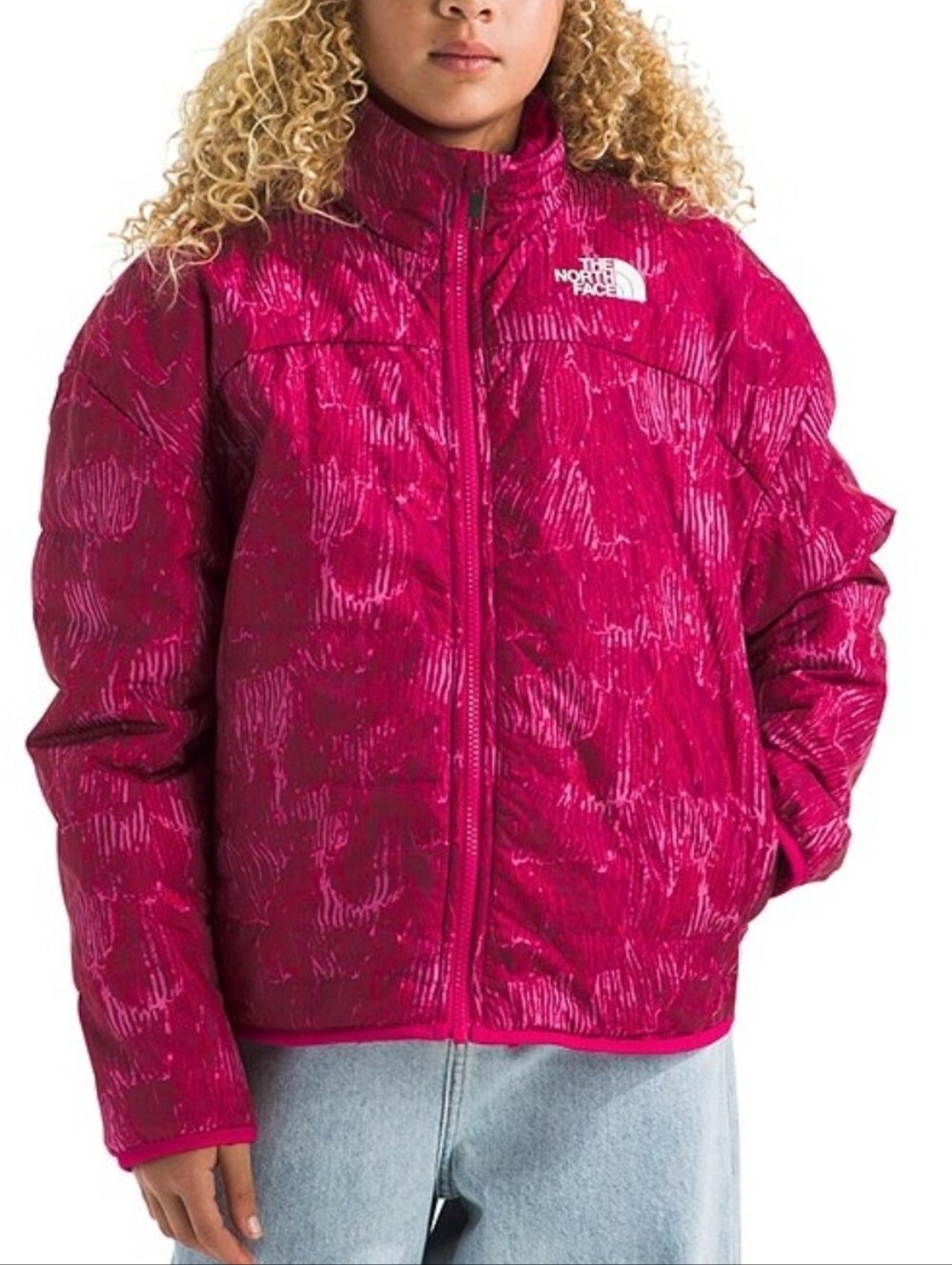 NWT- The North FaceBig Girl's Print Reversible Shasta Full Zip Jacket